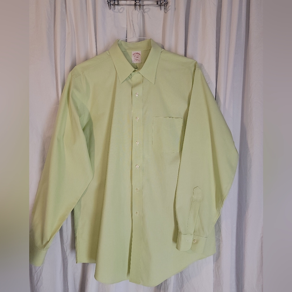 Brooks Brothers Green Dress Shirt Classic Fit